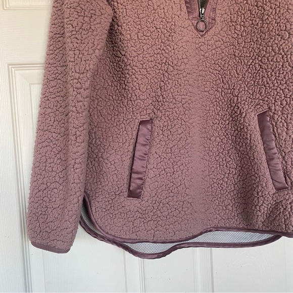 Mauve Abercrombie Quarter Zip Pullover - Picture 3 of 4